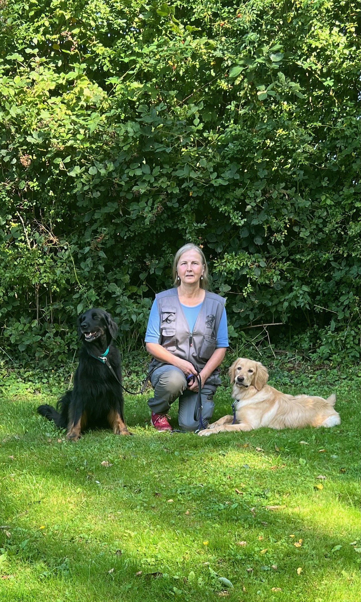 Anja mit Abilene und Beryl